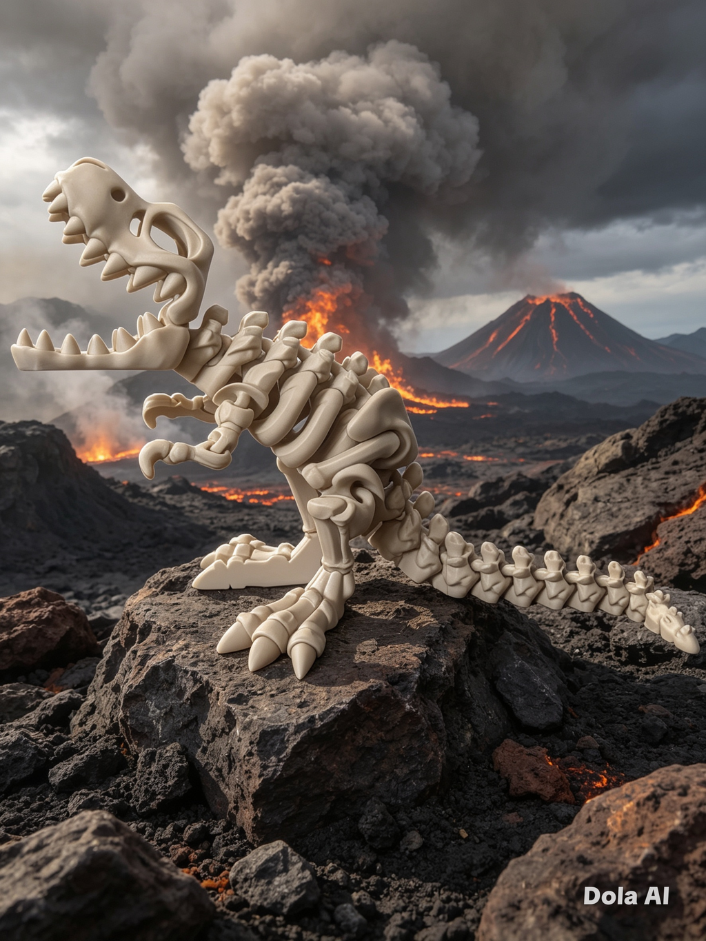 T-Rex Skeleton (XL) - handmade 3D printed model by 3DEE Prints