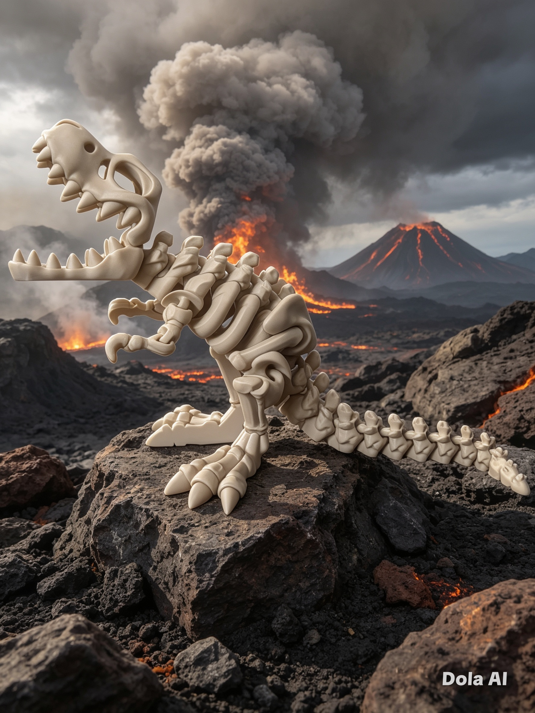 T-Rex Skeleton (XL) - handmade 3D printed model by 3DEE Prints
