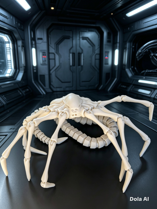Alien Facehugger - handmade 3D printed flexi dragon by 3DEE Prints