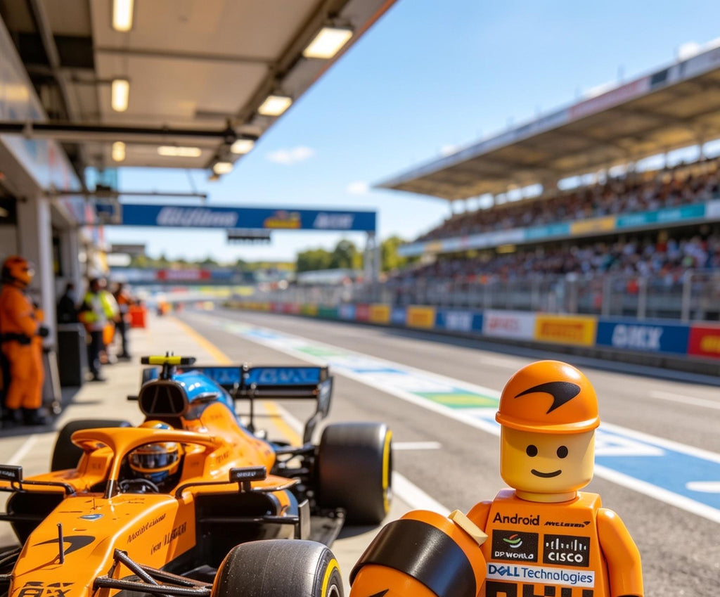 Lego McLaren F1 Driver - handmade 3D printed Lego-style figure by 3DEE Prints