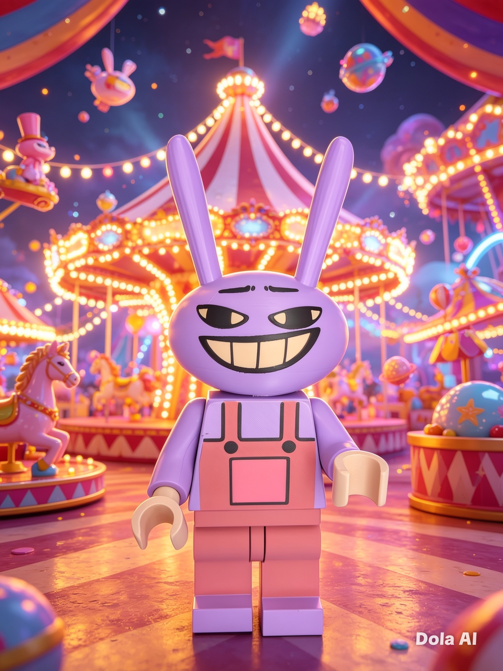 Lego Jax - Amazing Digital Circus - handmade 3D printed Lego-style figure by 3DEE Prints