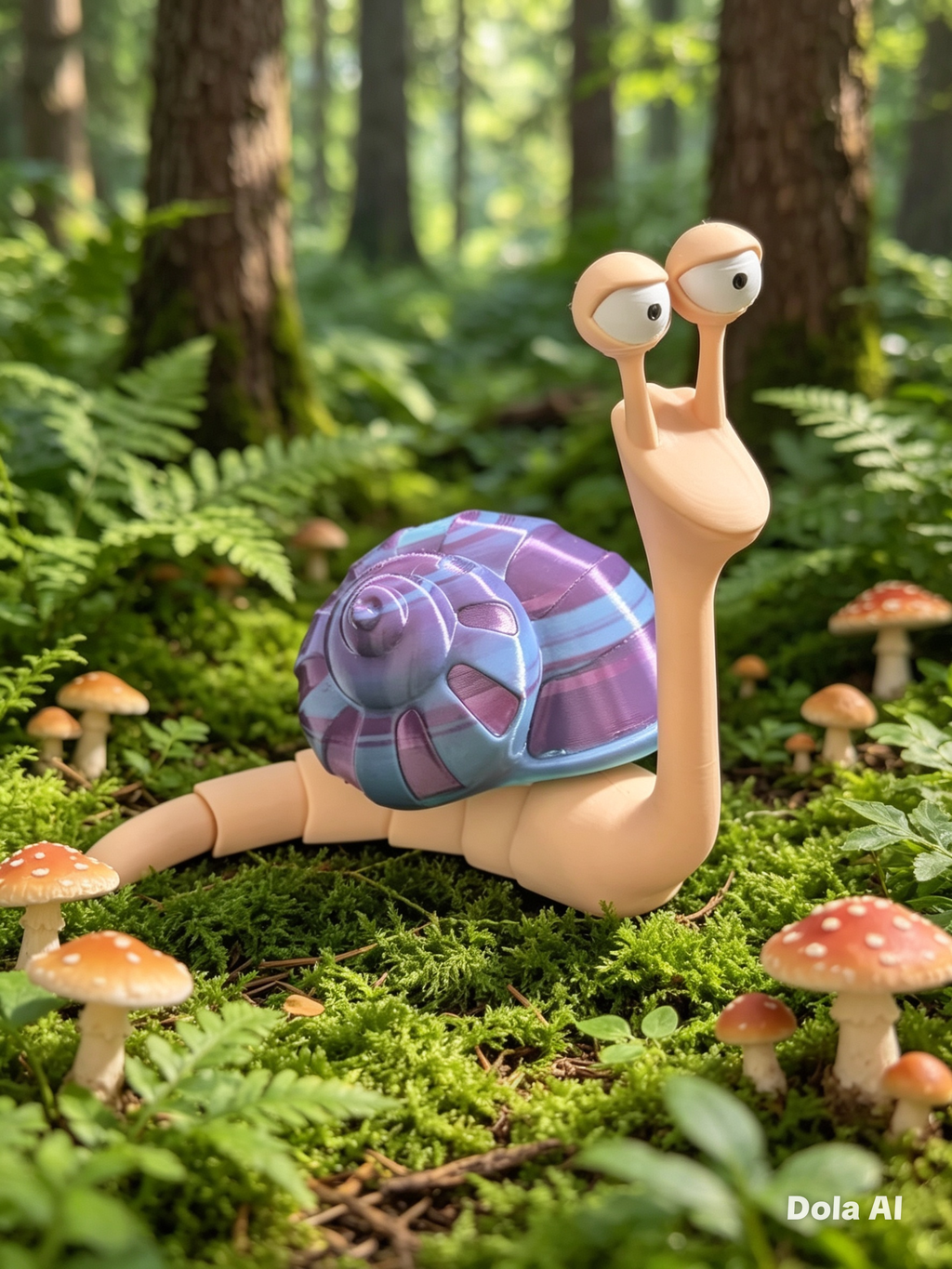 Gary the Snail Flexi - handmade 3D printed flexi toy by 3DEE Prints