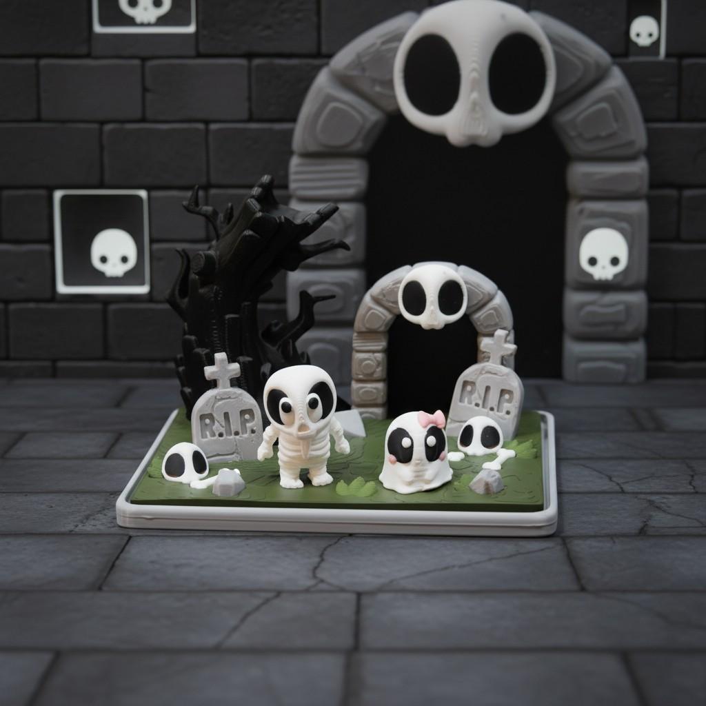 Halloween Graveyard Scene