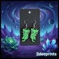 Alien Cat Earrings
