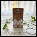 Flower Oval Earrings