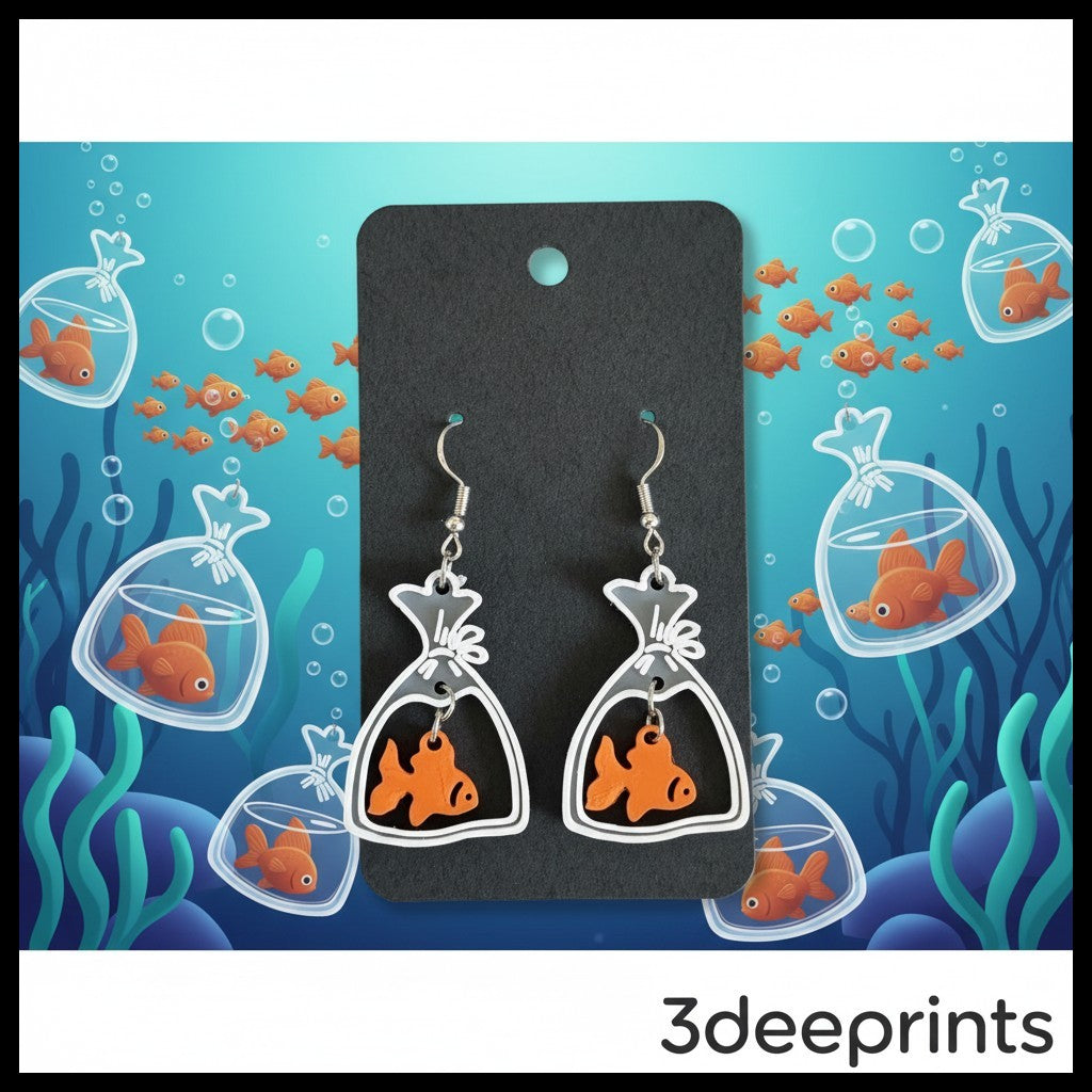 Goldfish Bag Earrings