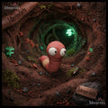 Google Eyes Worm - Pink