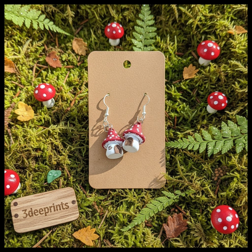 Mushroom Earrings