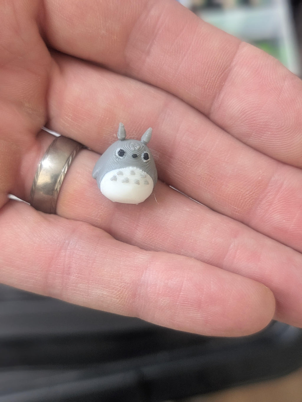 Totoro dumpling - handmade 3D printed dumpling charm by 3DEE Prints