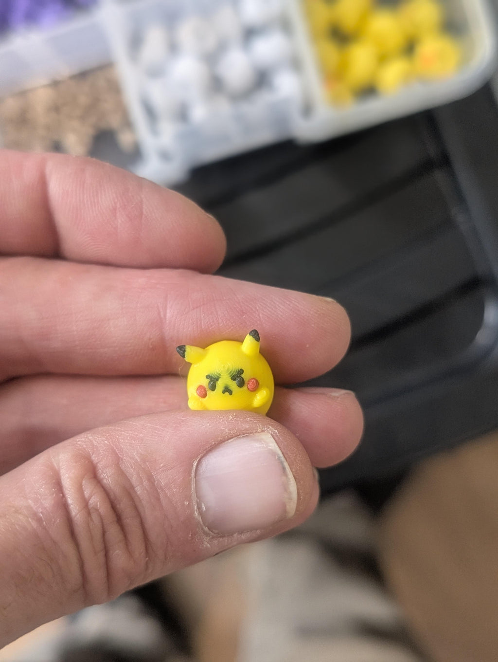 Pikachu dumpling - handmade 3D printed dumpling charm by 3DEE Prints