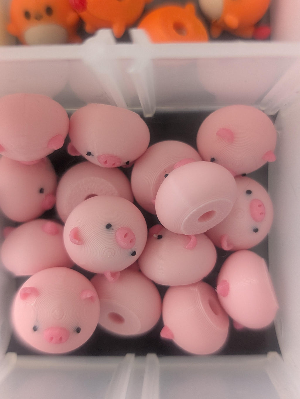 Pig dumpling - handmade 3D printed dumpling charm by 3DEE Prints
