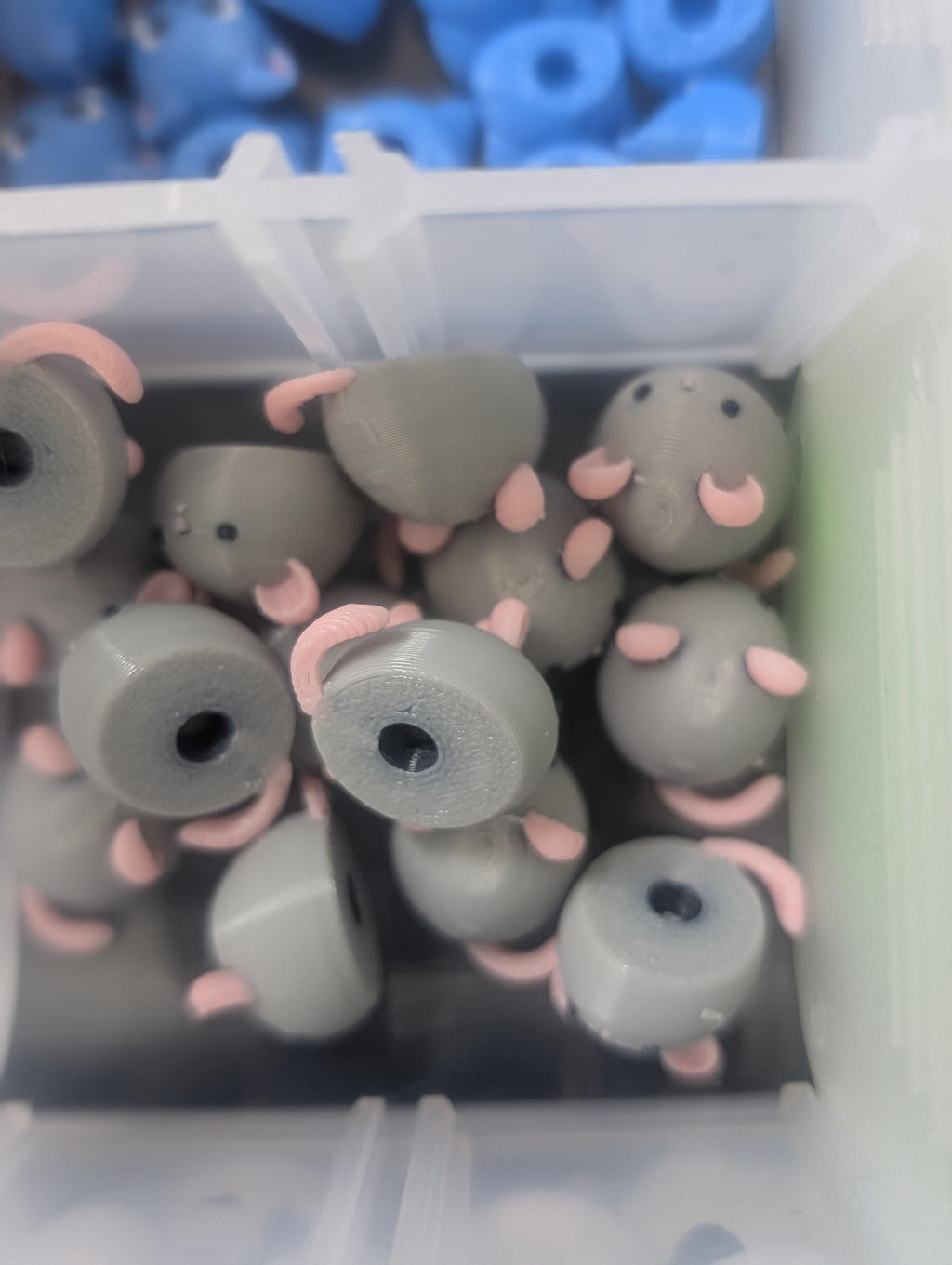 Mouse dumpling - handmade 3D printed dumpling charm by 3DEE Prints