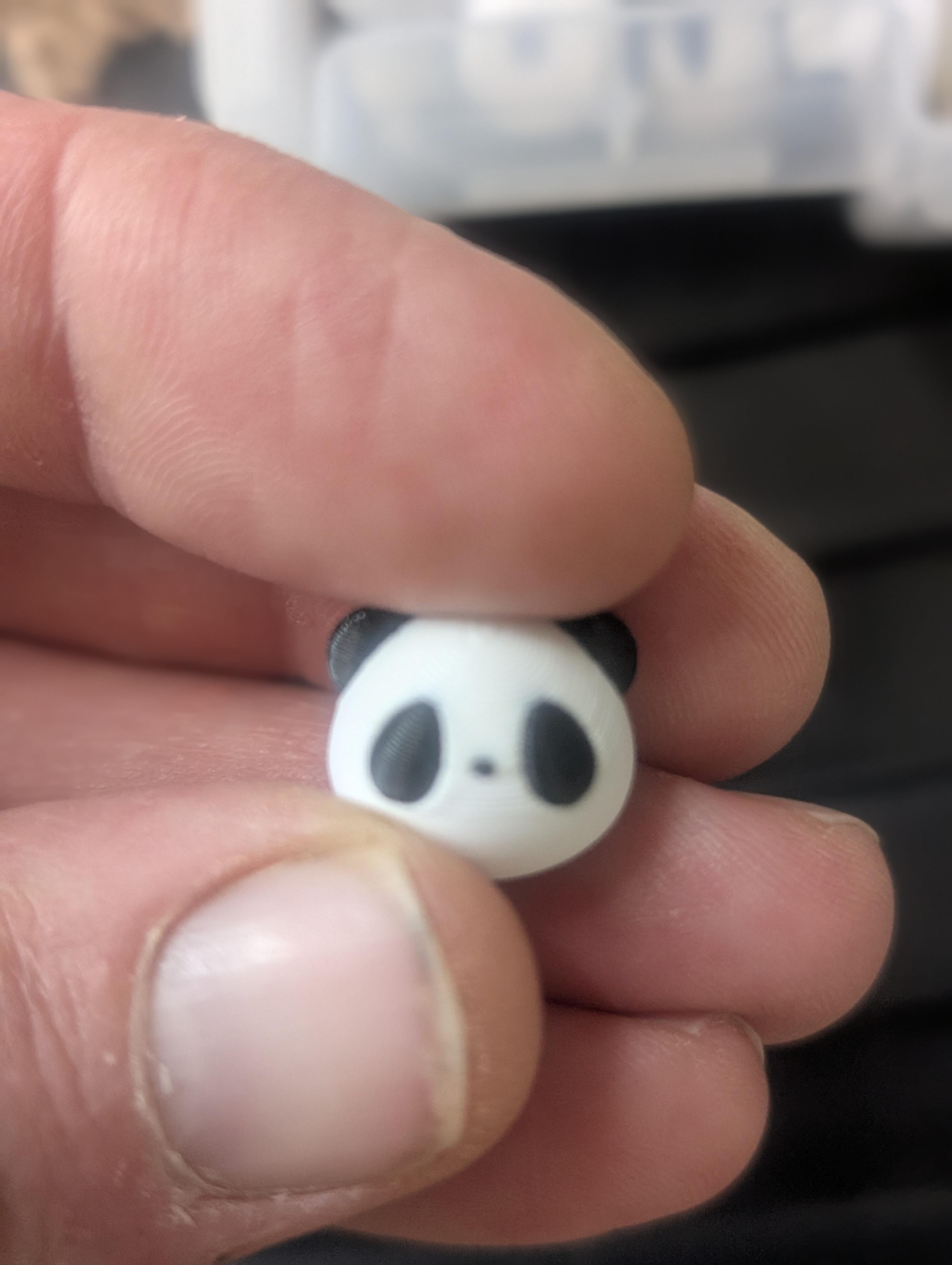 Panda dumpling - handmade 3D printed dumpling charm by 3DEE Prints
