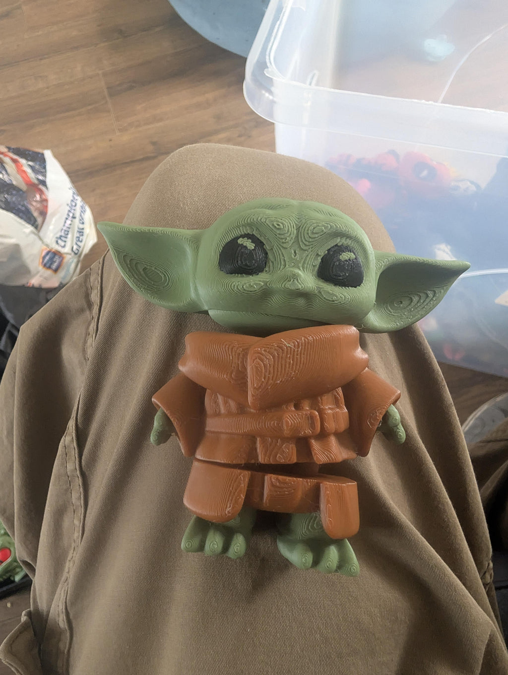 Grogu Flexi - handmade 3D printed flexi toy by 3DEE Prints