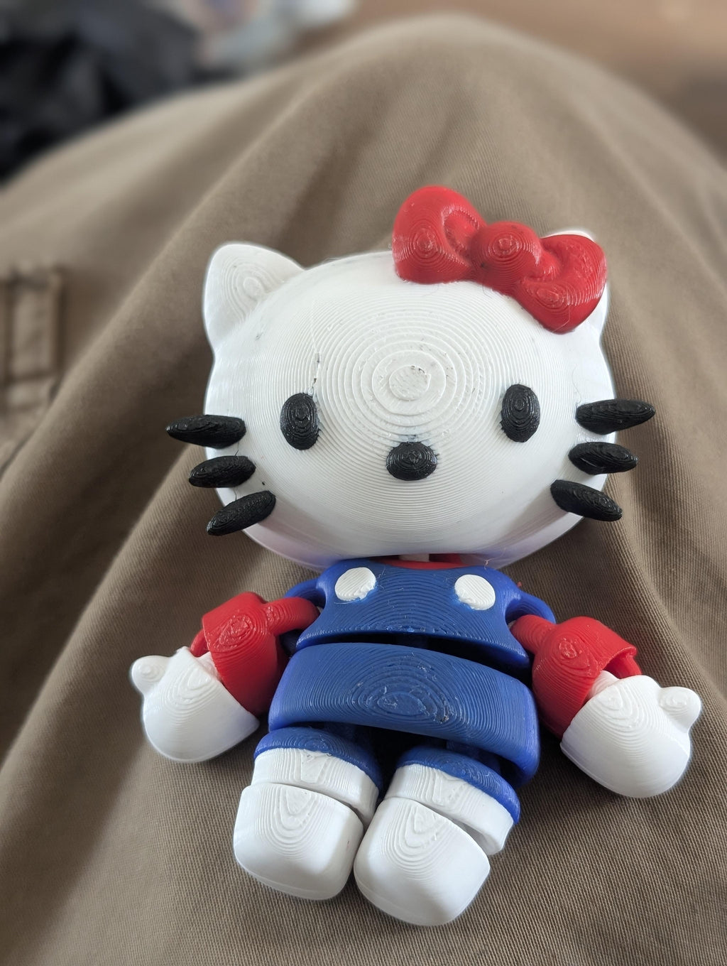 Hello Kitty Flexi - handmade 3D printed flexi toy by 3DEE Prints