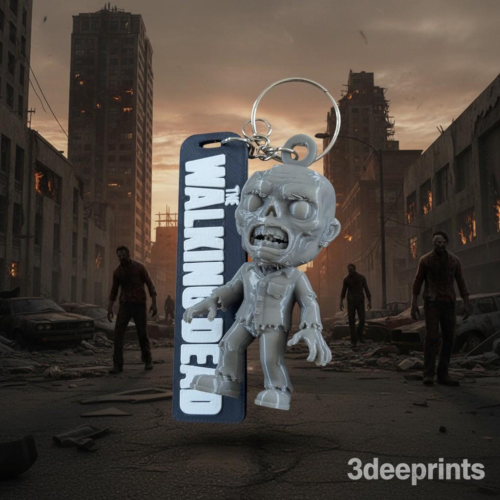 Keyring - Walking Dead Zombie