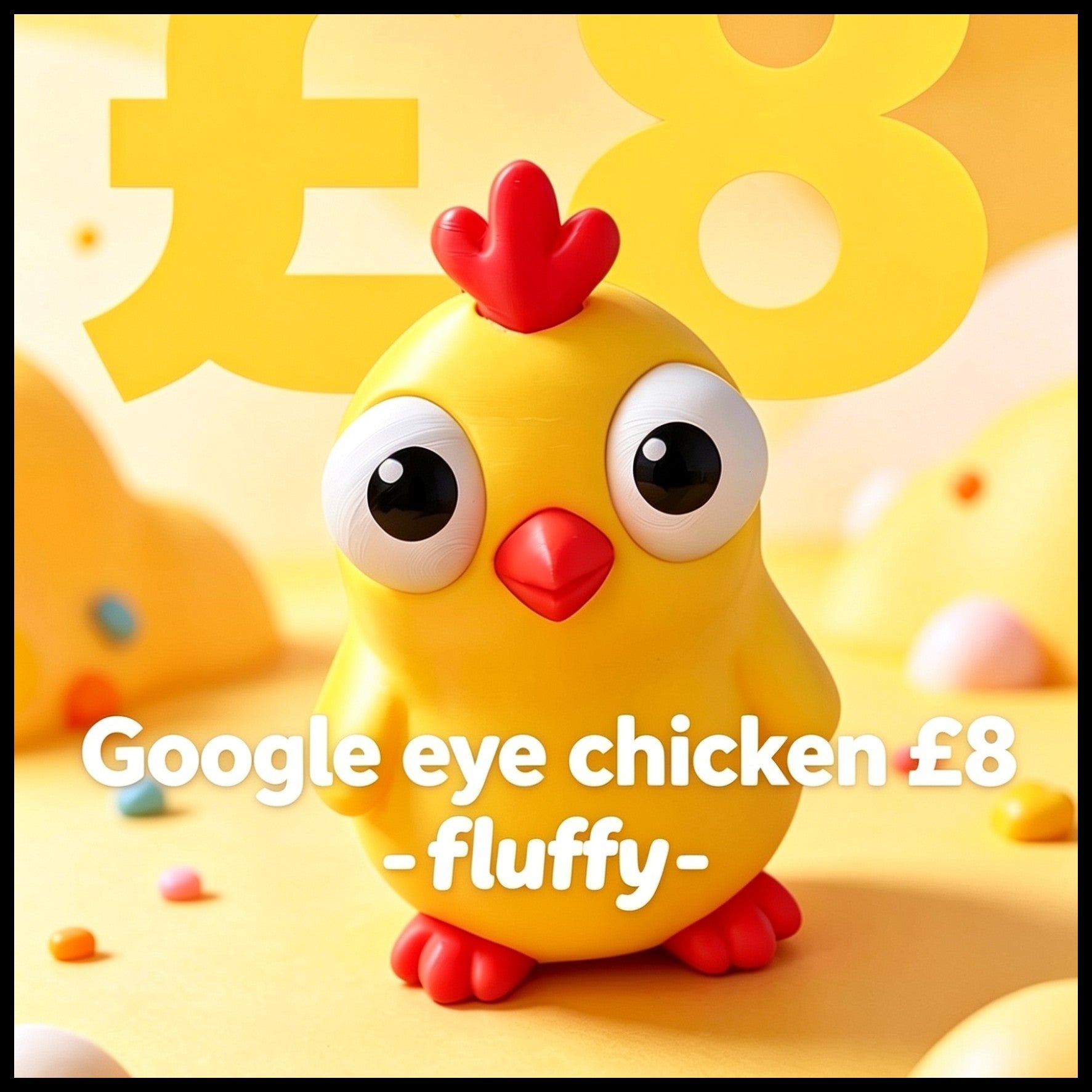 Google Eyes Chick - Yellow