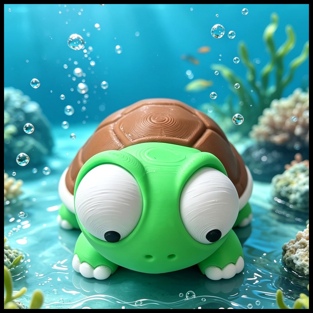 Google Eyes Green Tortoise