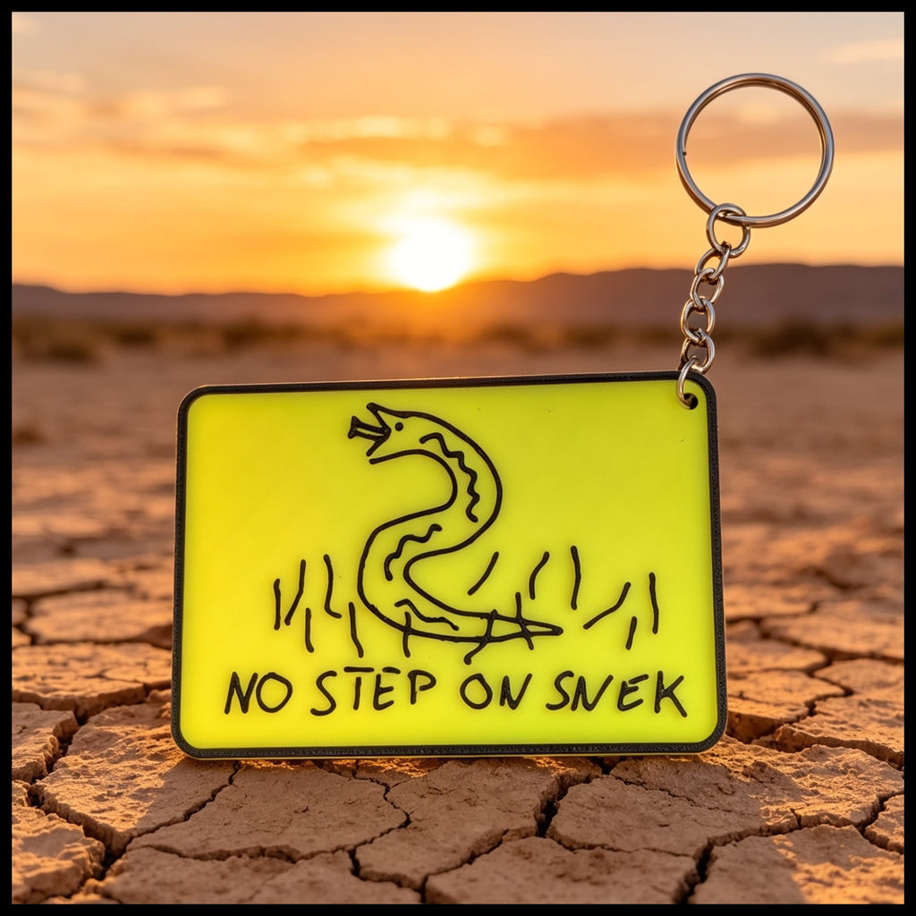 Keyring - No Step on Snek