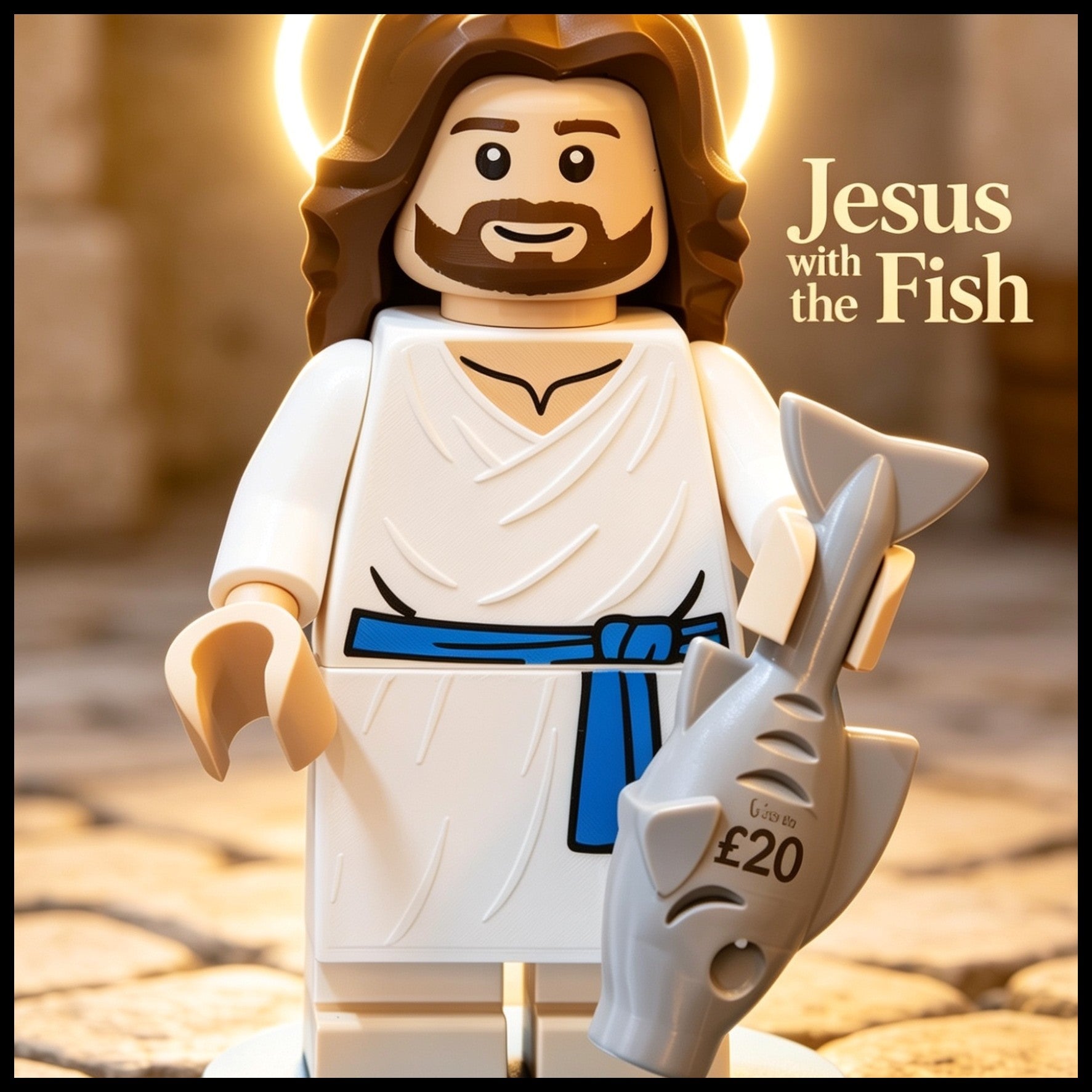 Lego Jesus (with Fish)