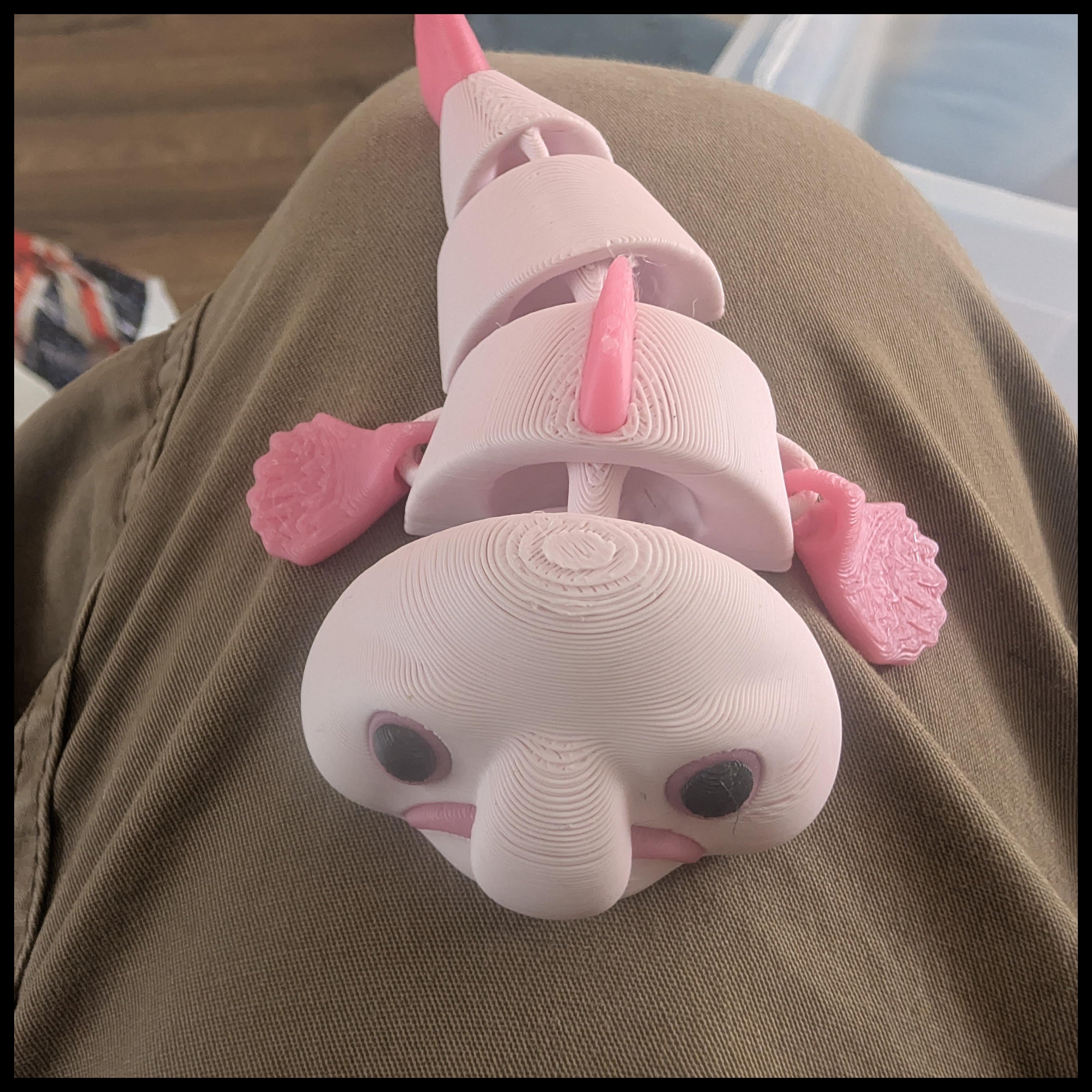 Pink Axolotl Flexi