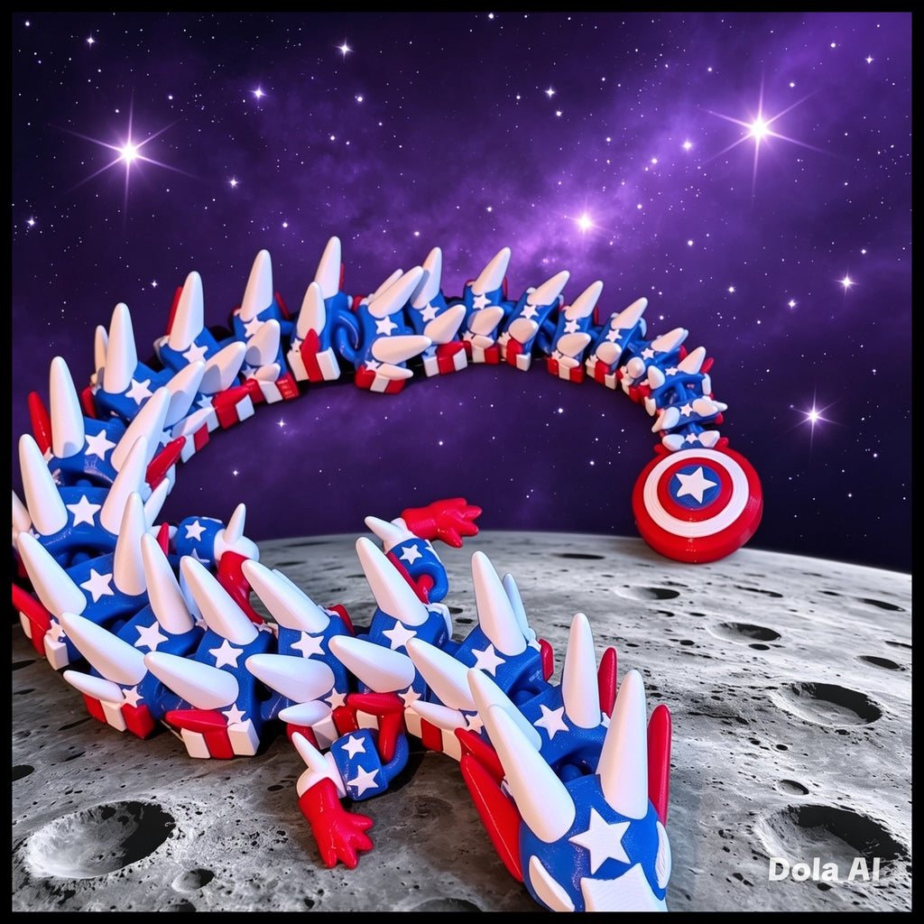 XL Flexi Dragon - Captain America