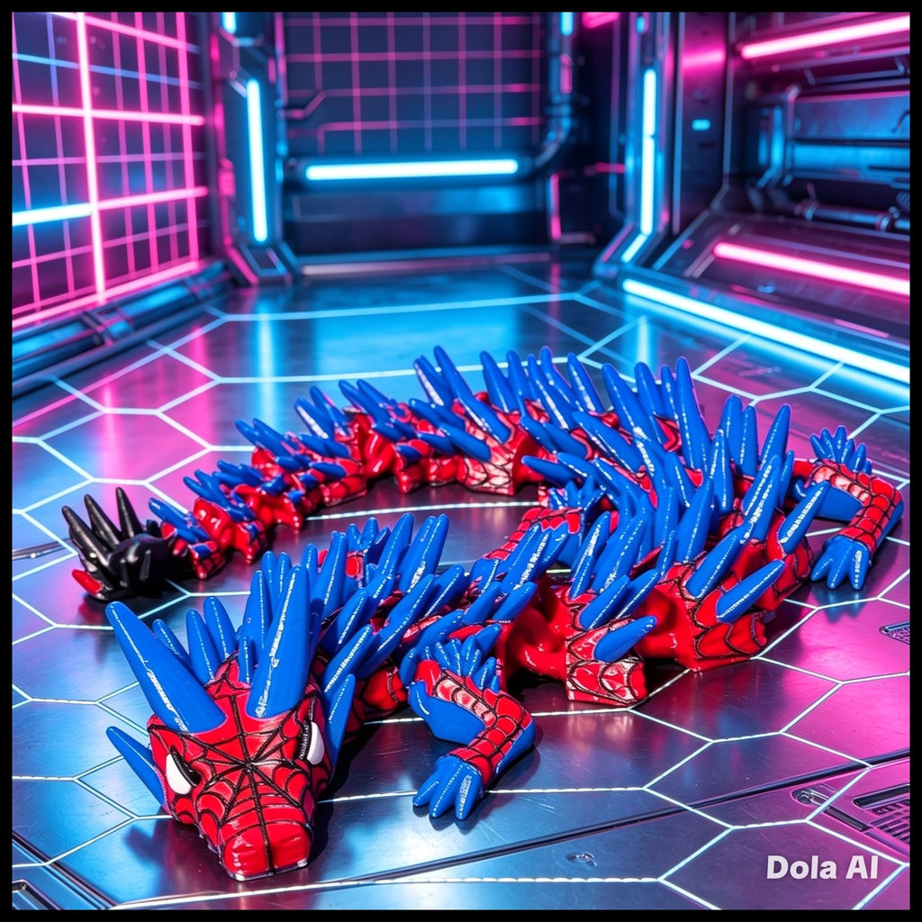 XL Flexi Dragon - Spiderman