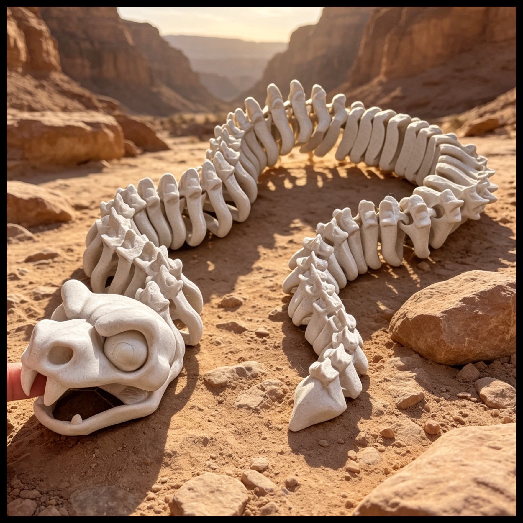 XL Flexi Snake - White/Bone